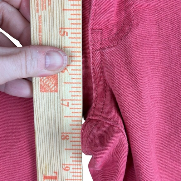EUC Tory Burch “Ivy Super Skinny” Low Rise Ankle Jeans Sz 28 (Bright Coral Red) - Picture 7 of 16